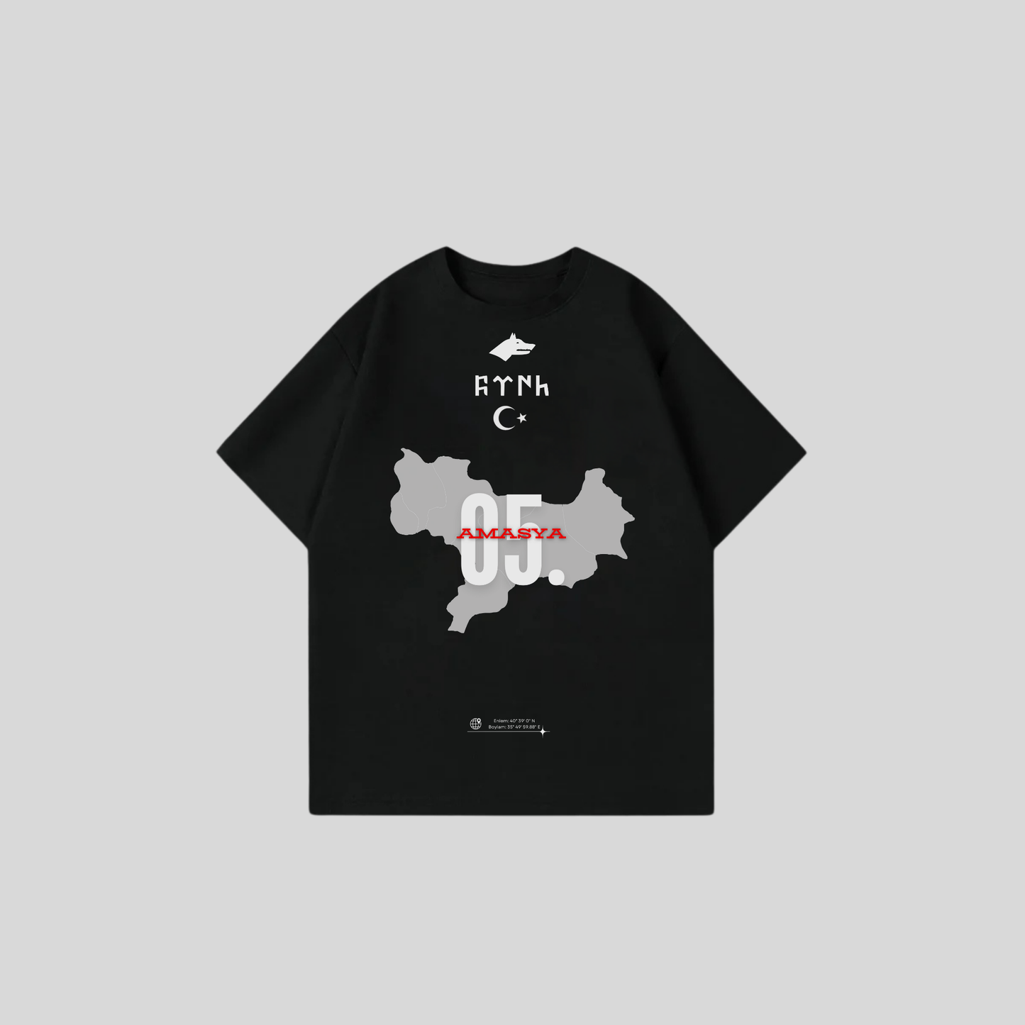 AMASYA 05 - Oversize Shirt Frontprint