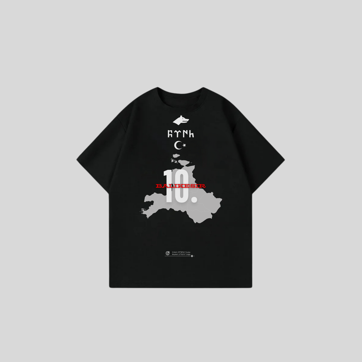 BALIKESIR 10 - Oversized shirt met print op de voorkant