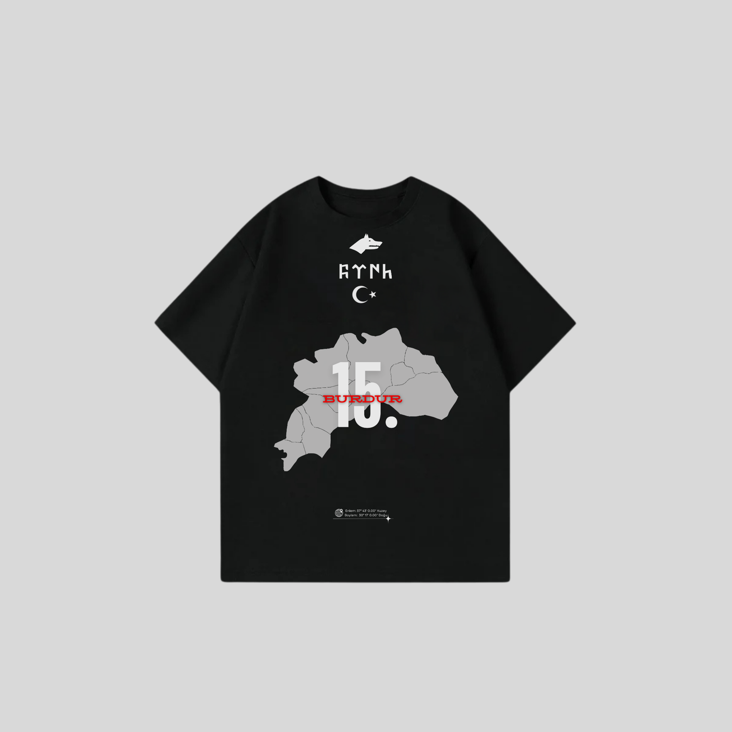 BURDUR 15 - Oversize Shirt Frontprint