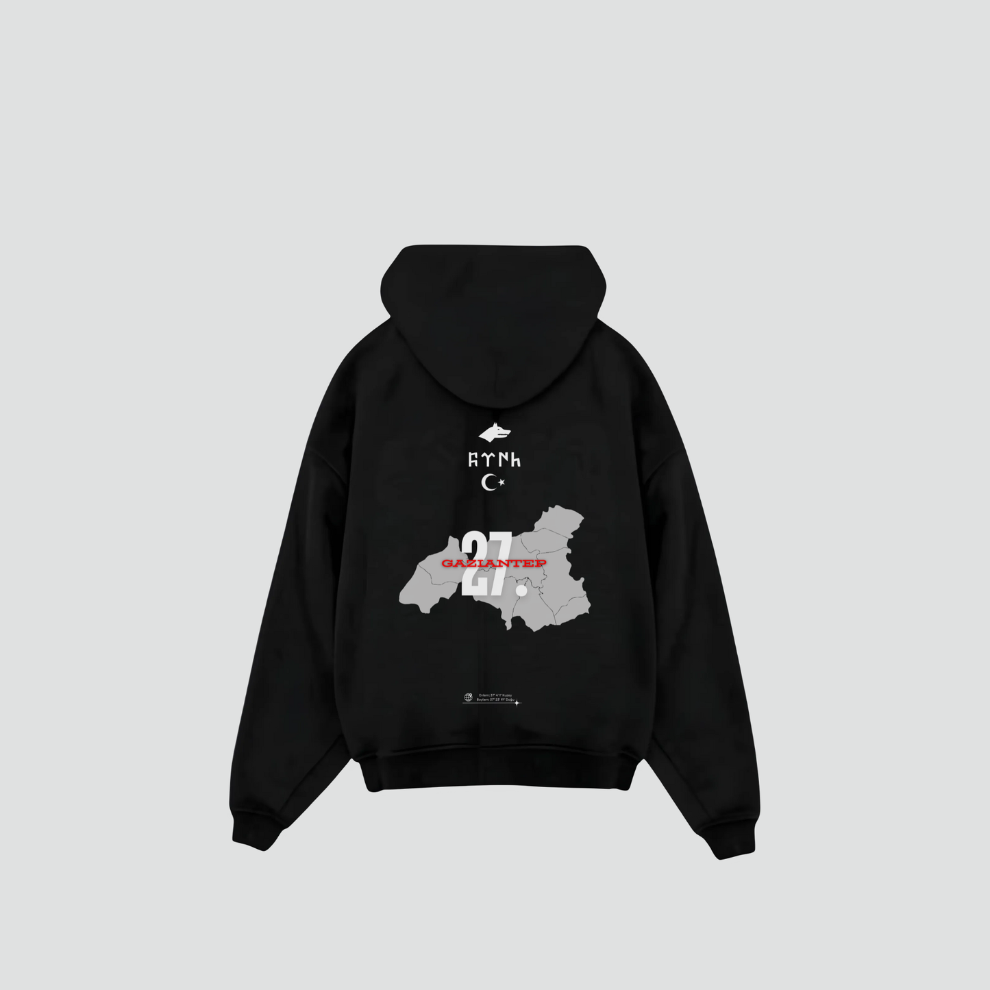GAZIANTEP 27 - Oversized Hoodie Backprint
