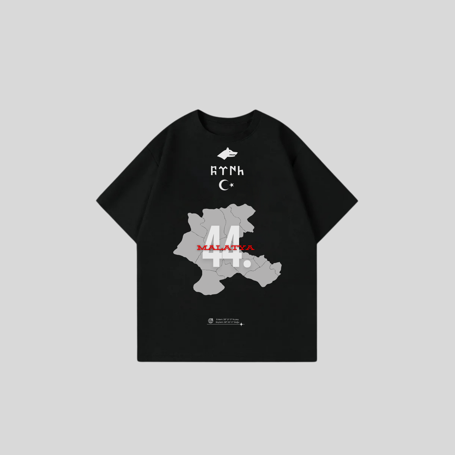 MALATYA 44 - Oversize Shirt Frontprint