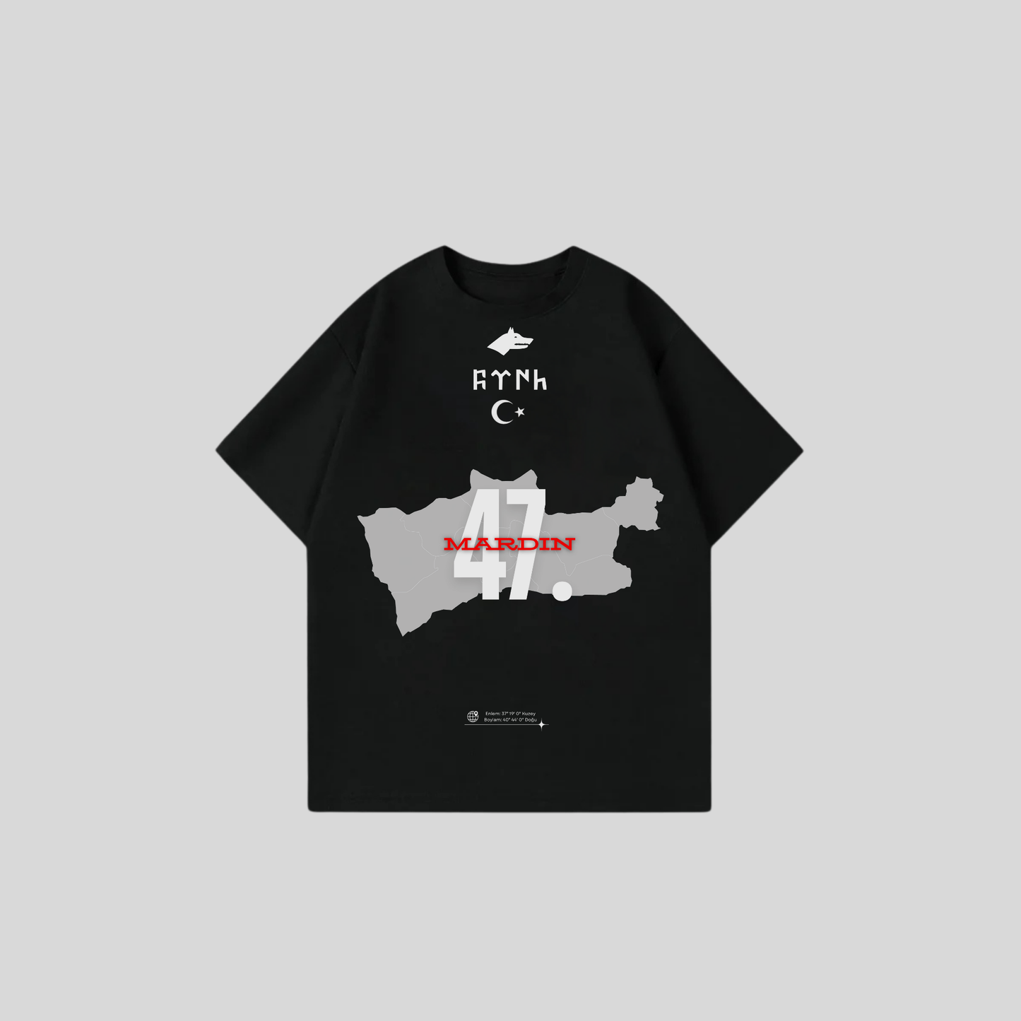 MARDIN 47 - Oversize Shirt Frontprint