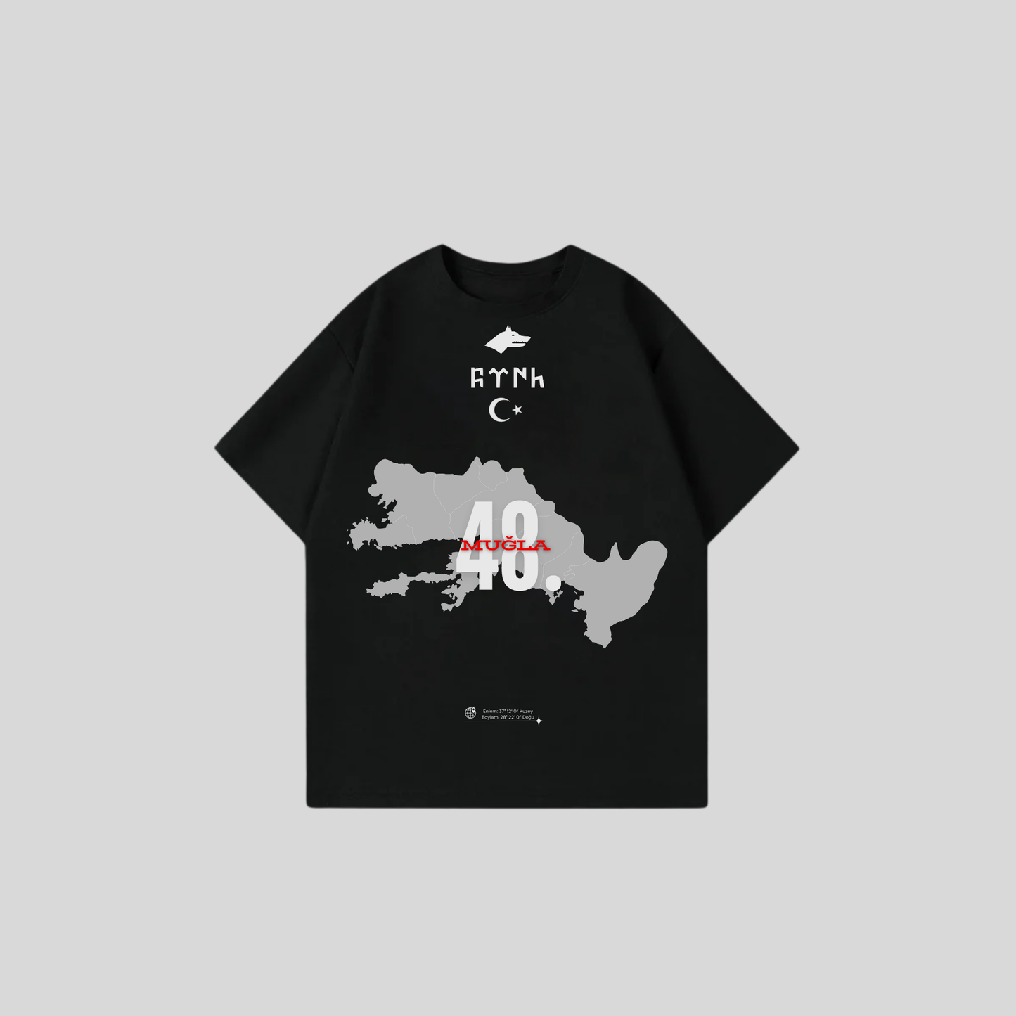MUGLA 48 - Oversize Shirt Frontprint