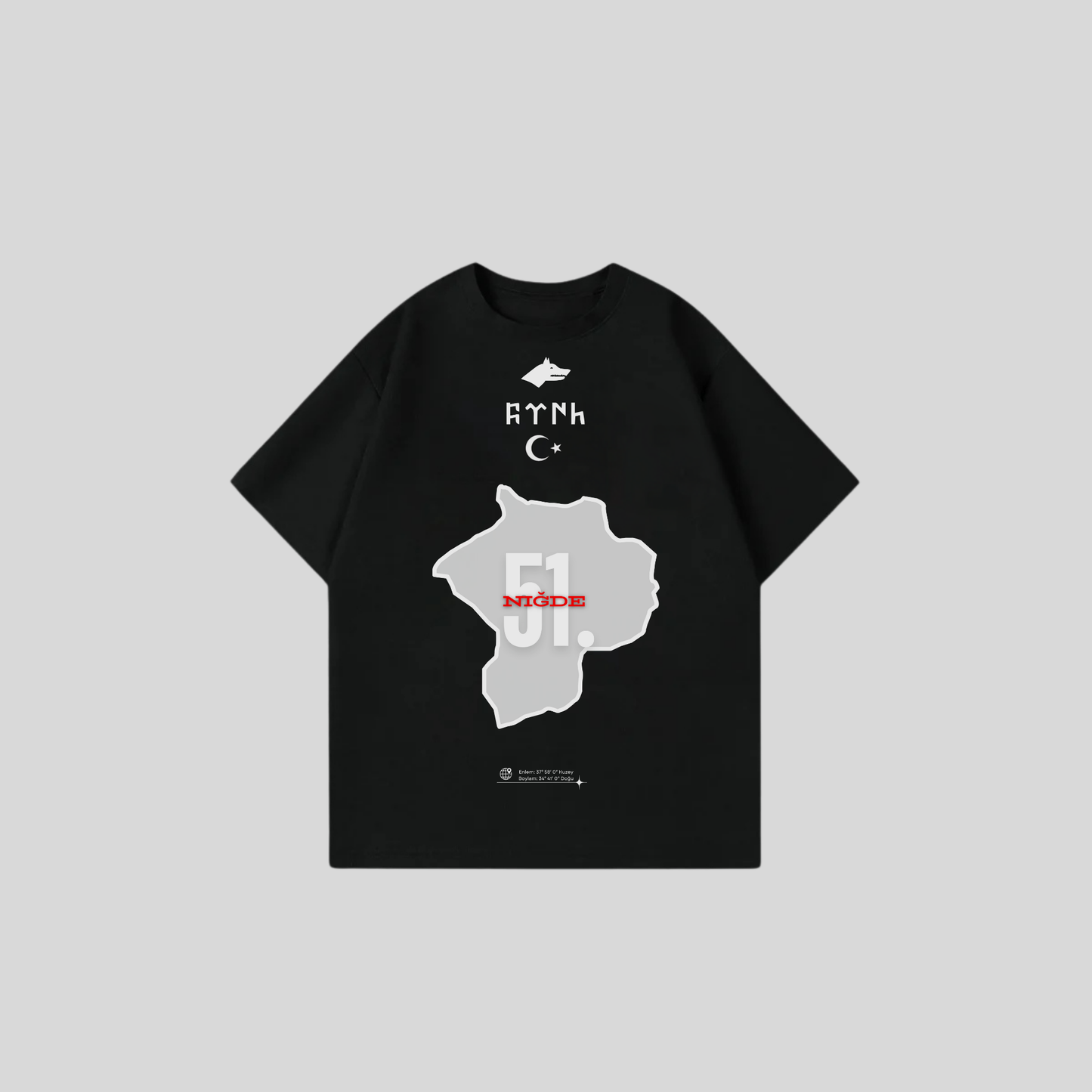 NIGDE 51 - Oversize Shirt Frontprint