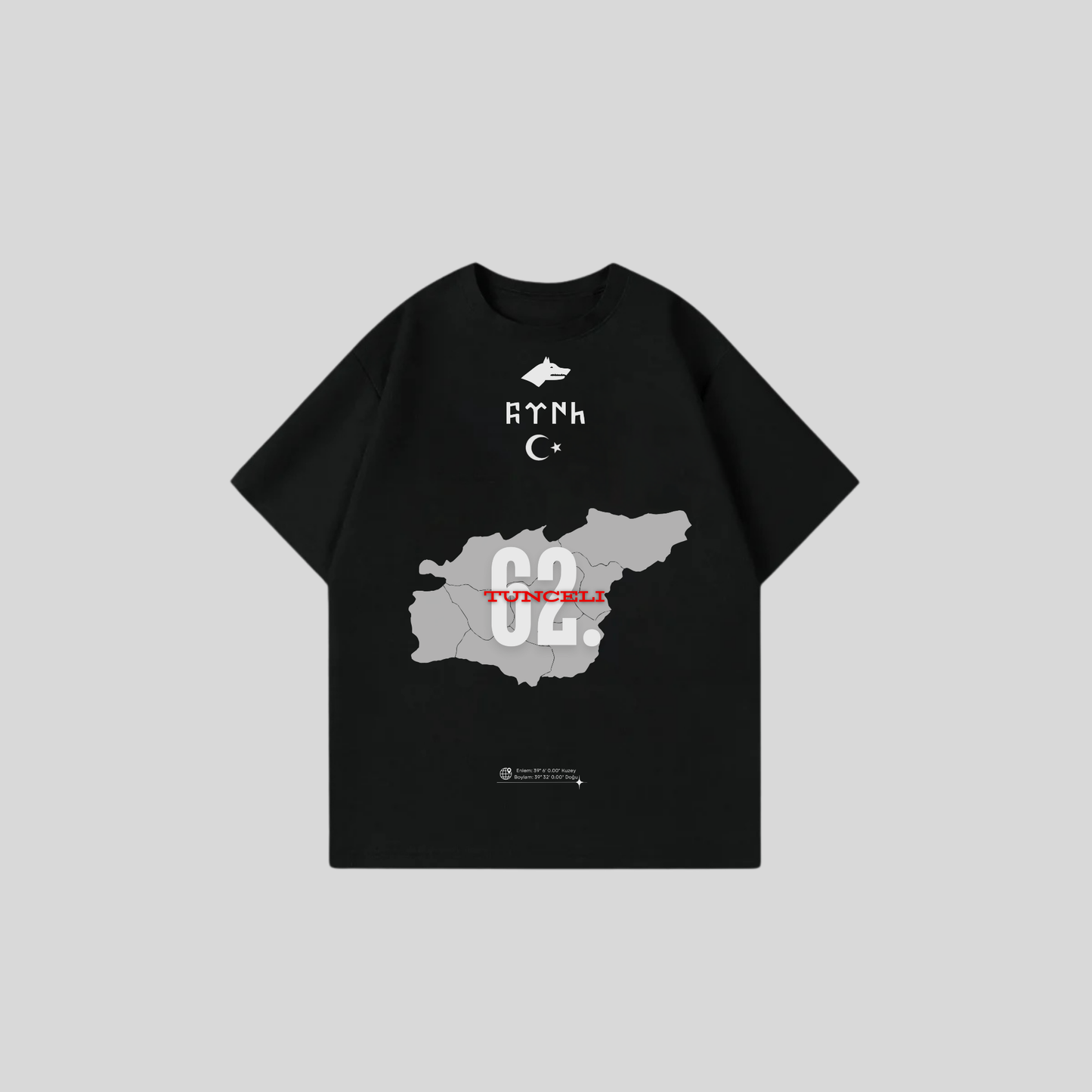 TUNCELI 62 - Oversize Shirt Frontprint