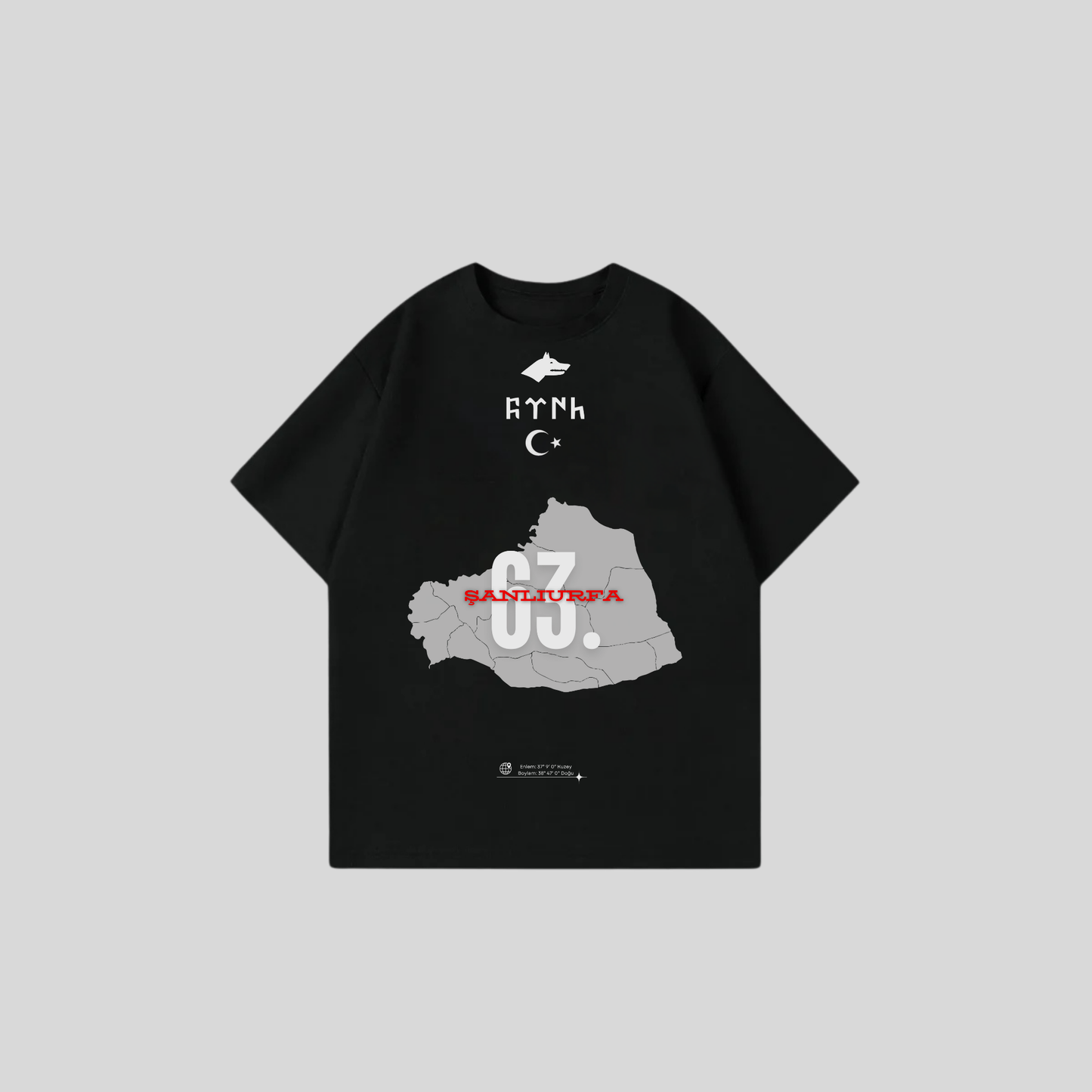 SANLIURFA 63 - Oversize Shirt Frontprint