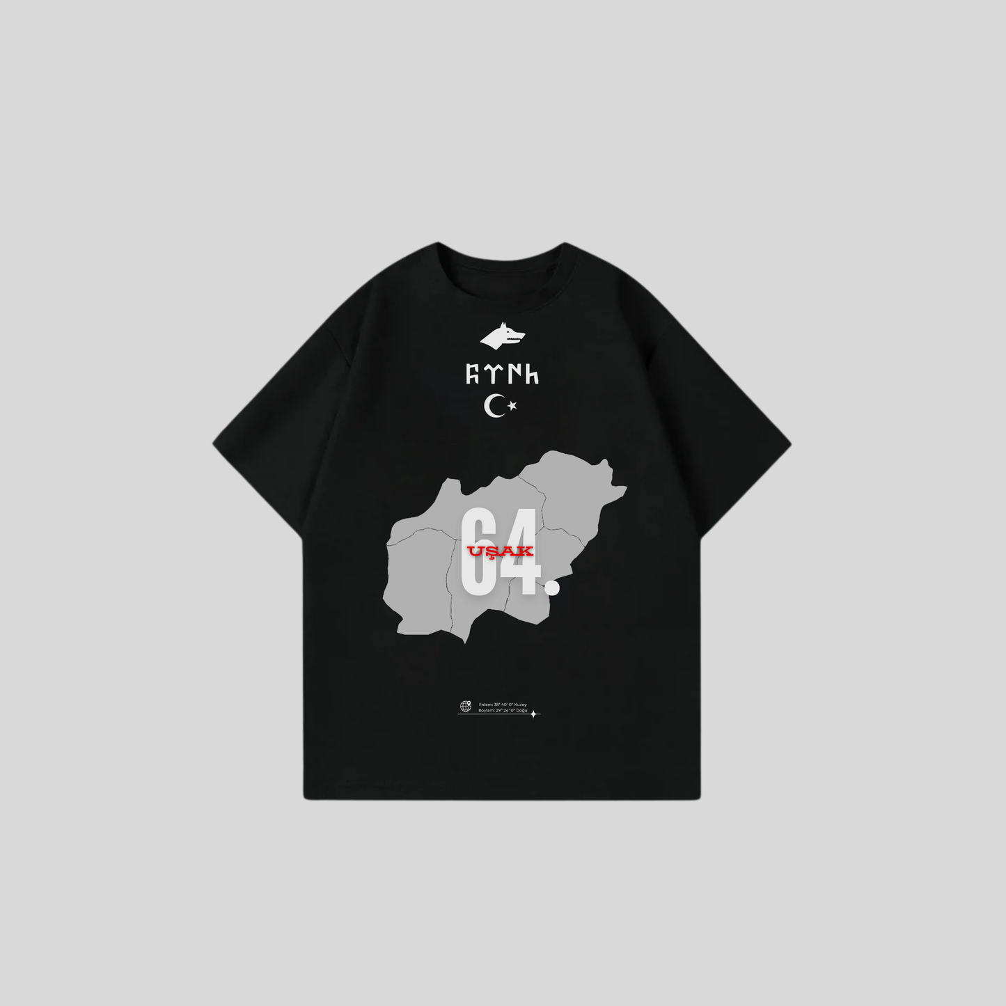 USAK 64 - Oversize Shirt Frontprint