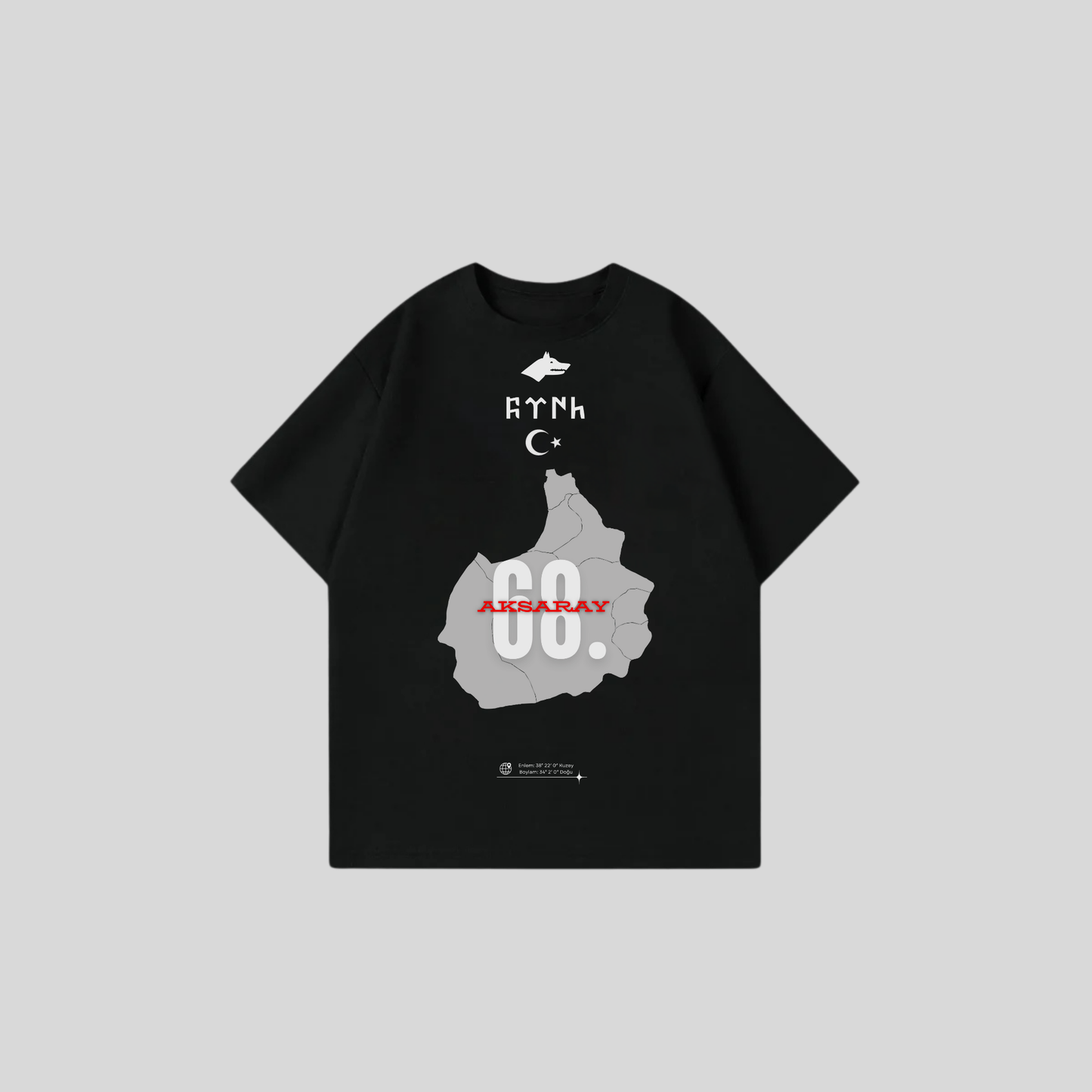 AKSARAY 68 - Oversize Shirt Frontprint