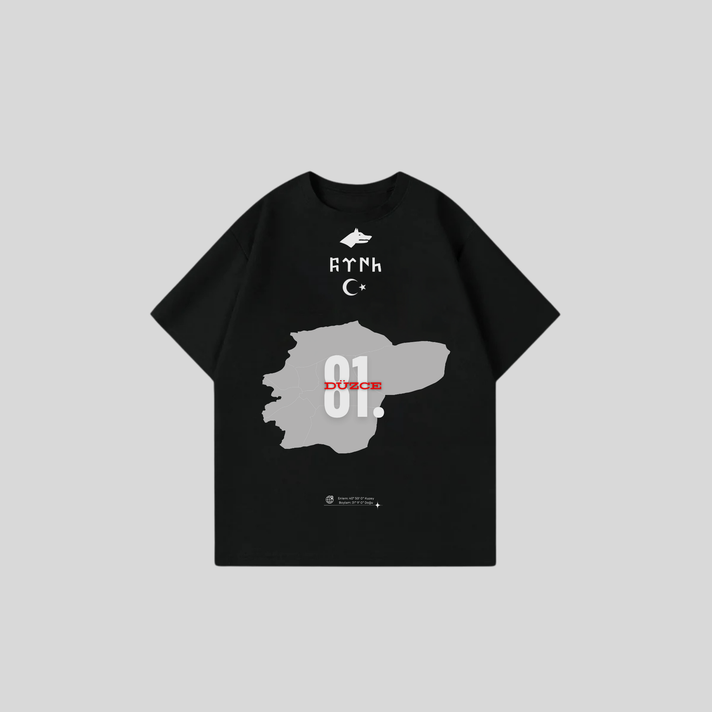 DÜZCE 81 - Oversize Shirt Frontprint