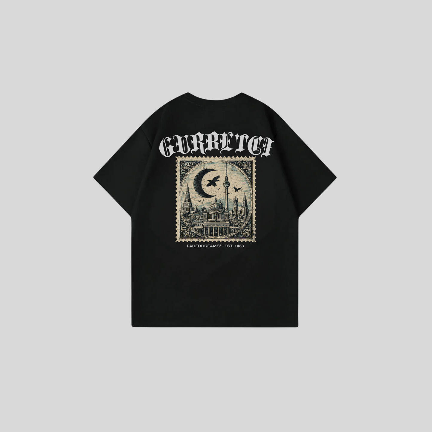GURBETCI 1 - Oversized shirt met print op de rug