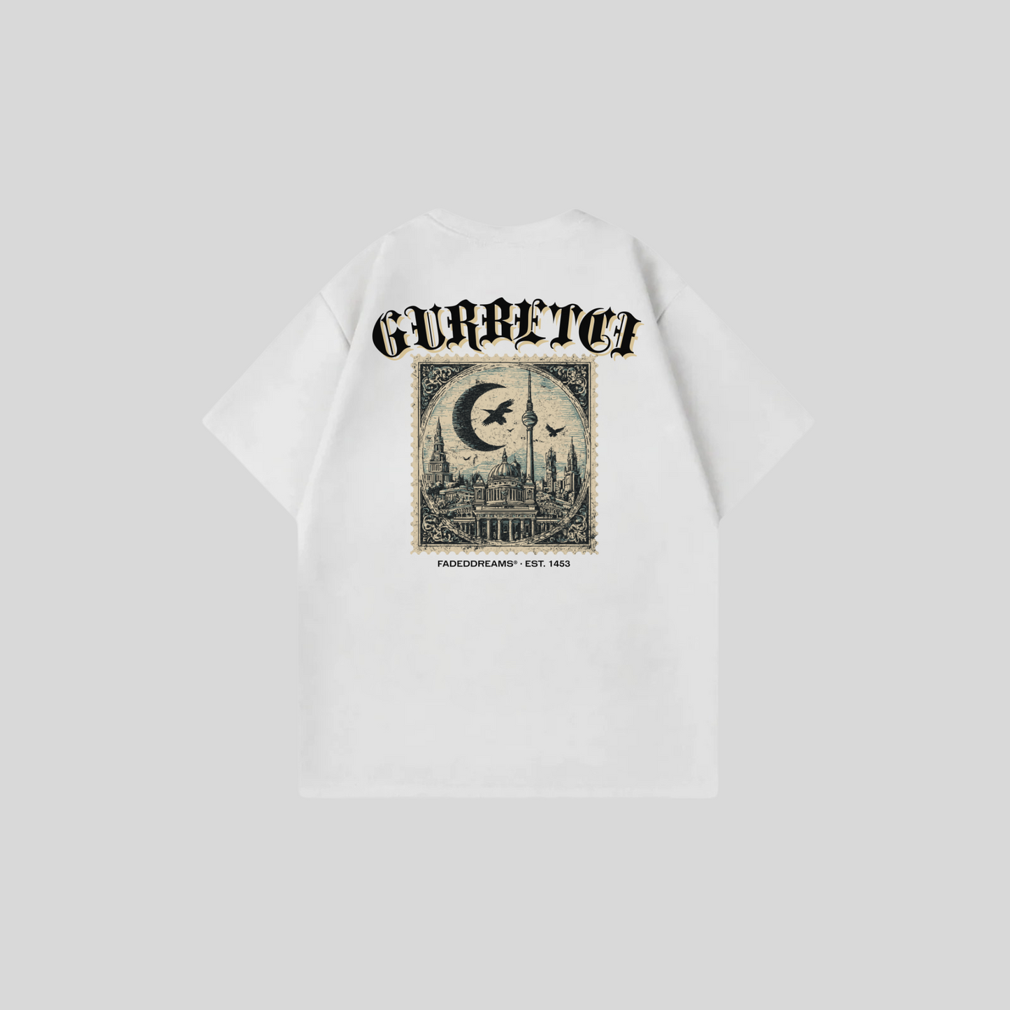 GURBETCI 1 - Oversized shirt met print op de rug
