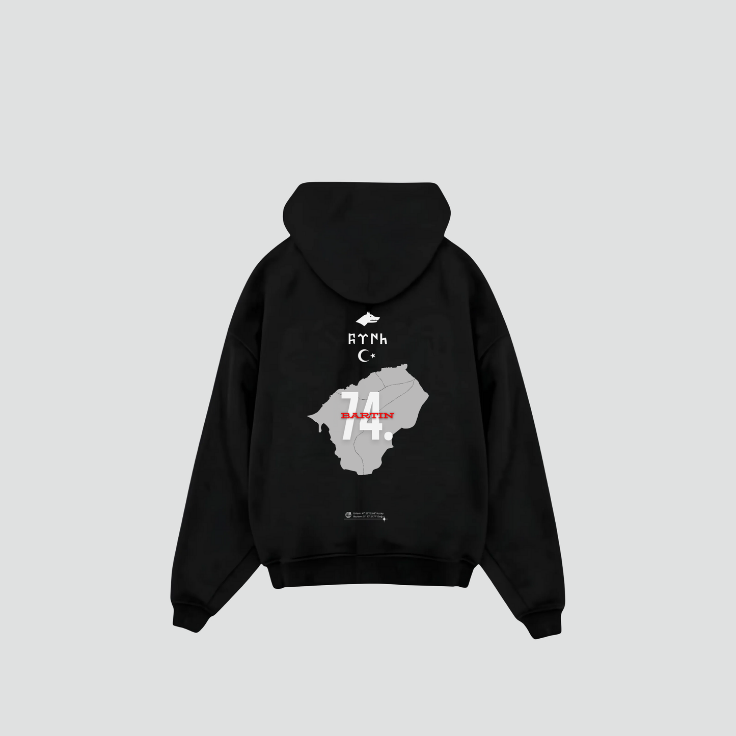 BARTIN 74 - Oversized Hoodie Backprint