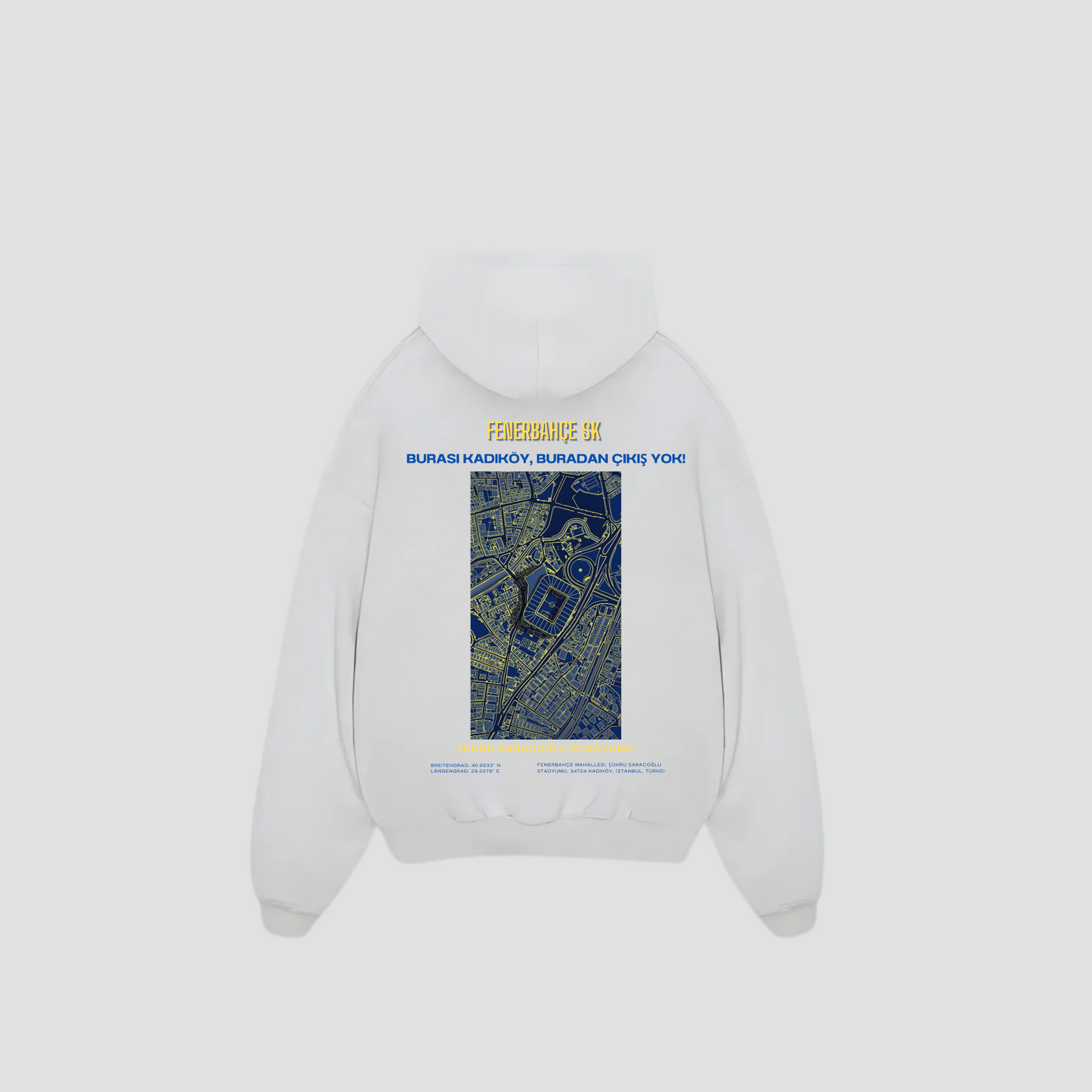 FENERBAHCE - Oversized Hoodie Backprint