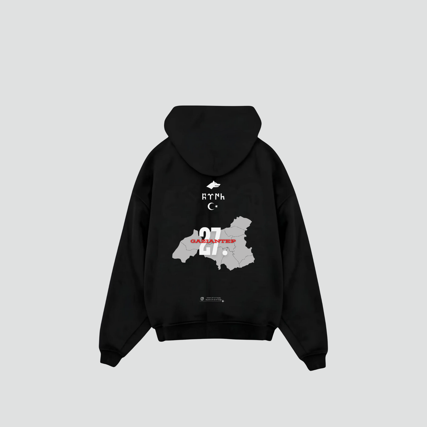 GAZIANTEP 27 - Oversized Hoodie Backprint