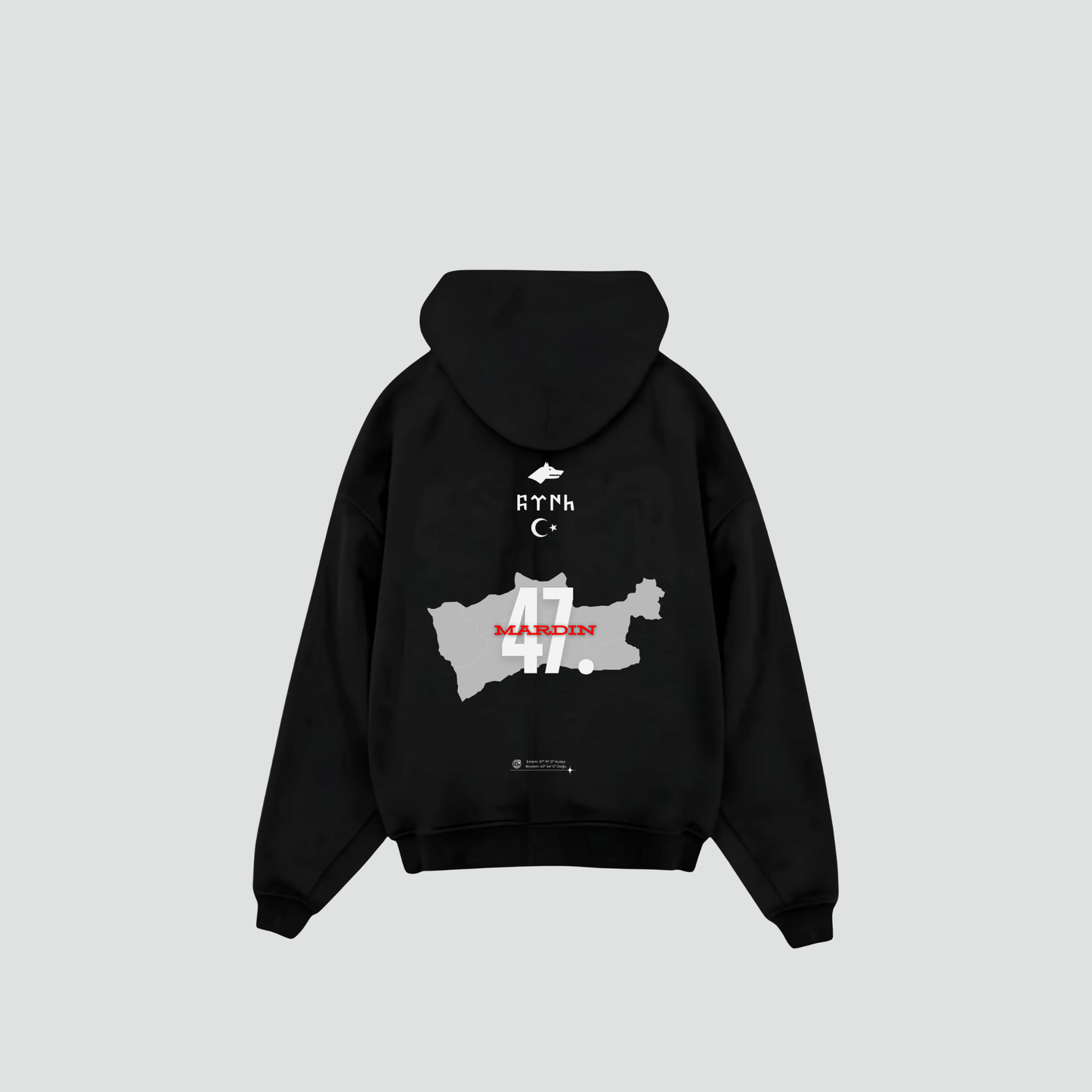 MARDIN 47 - Oversized Hoodie Backprint