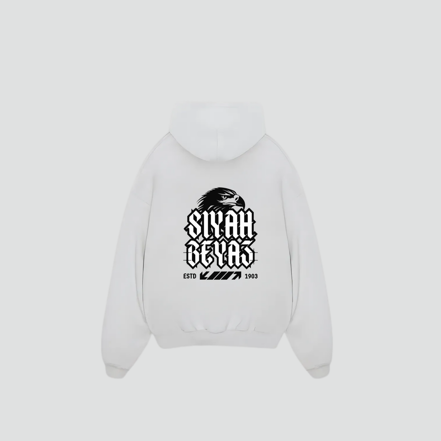 SIYAH BEYAZ - Oversized Hoodie