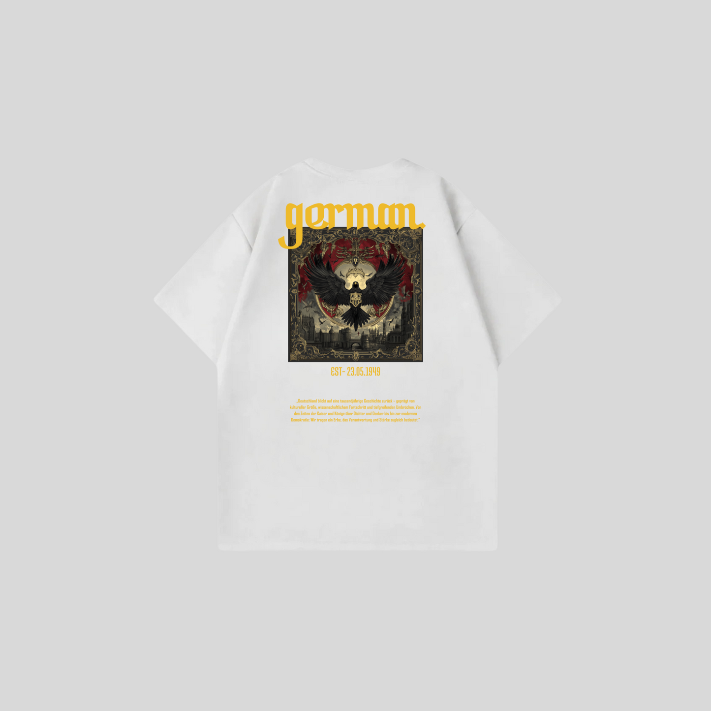 GERMAN 2 - Oversize Shirt Backprint
