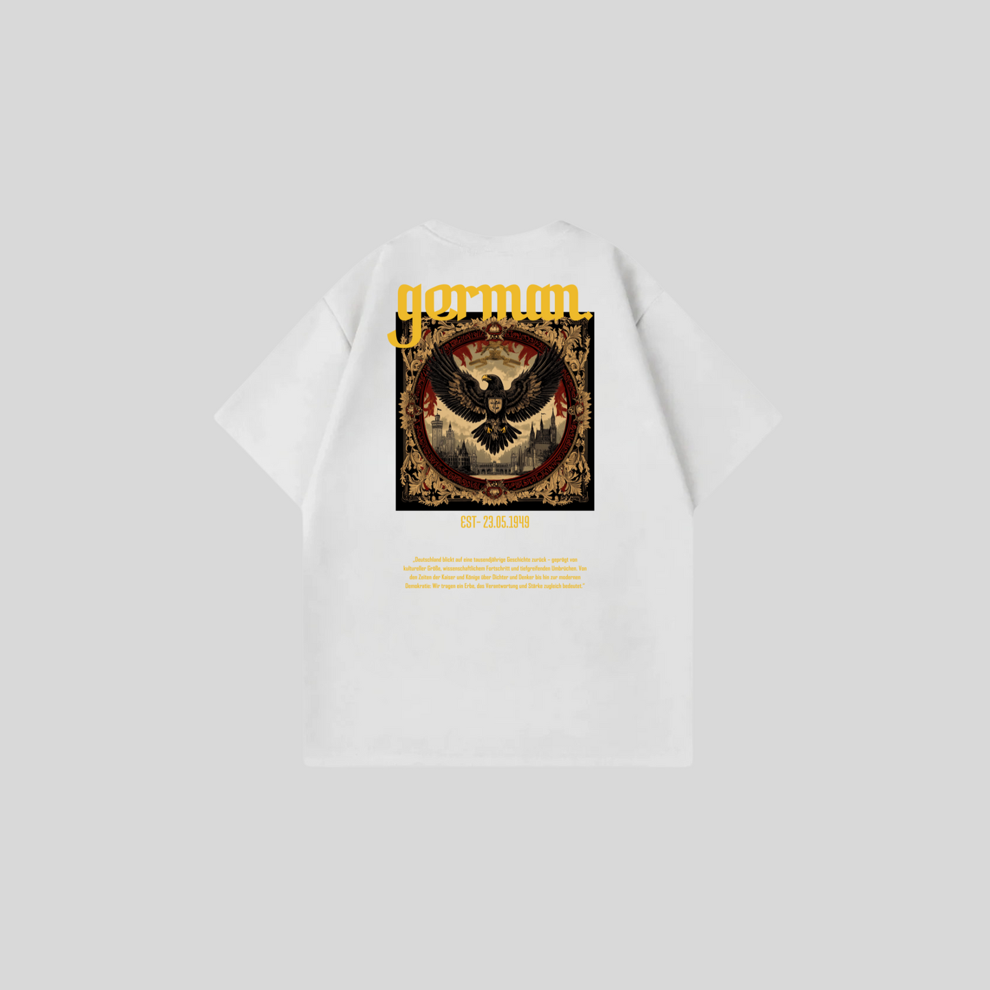 GERMAN 4 - Oversize Shirt Backprint