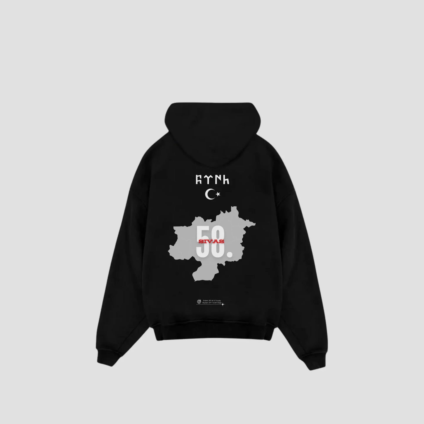 SIVAS 58 x 2.0 - Oversized Hoodie Backprint Printegy