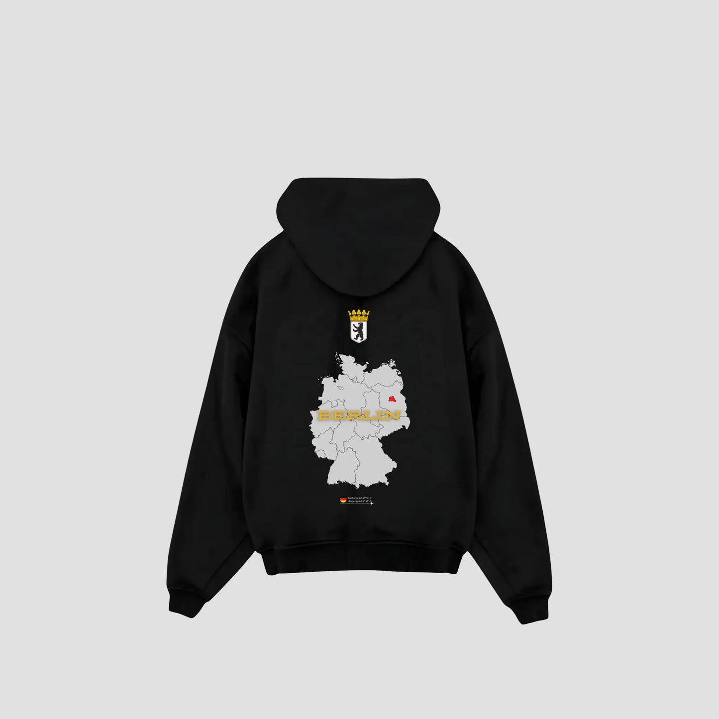 BERLIN - Oversized Hoodie Backprint Printegy