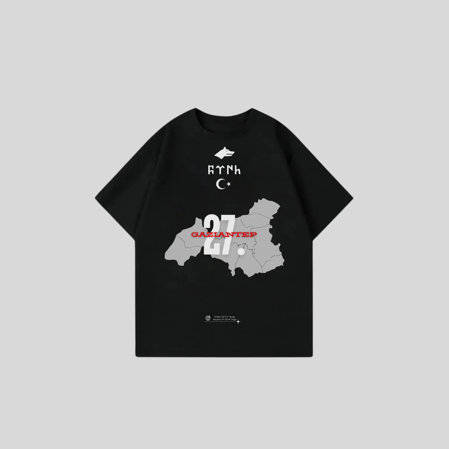 GAZIANTEP 27 - Oversize Shirt Frontprint Printegy