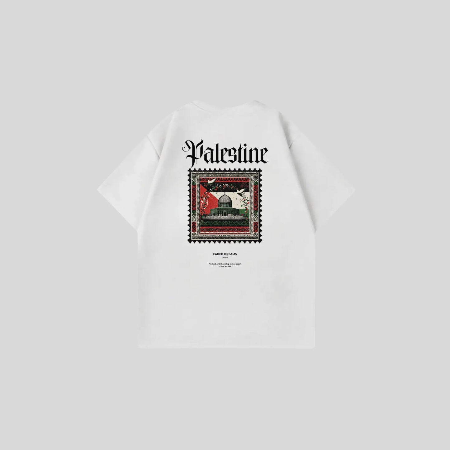 PALESTINE 3 - Oversize Shirt Backprint Printegy