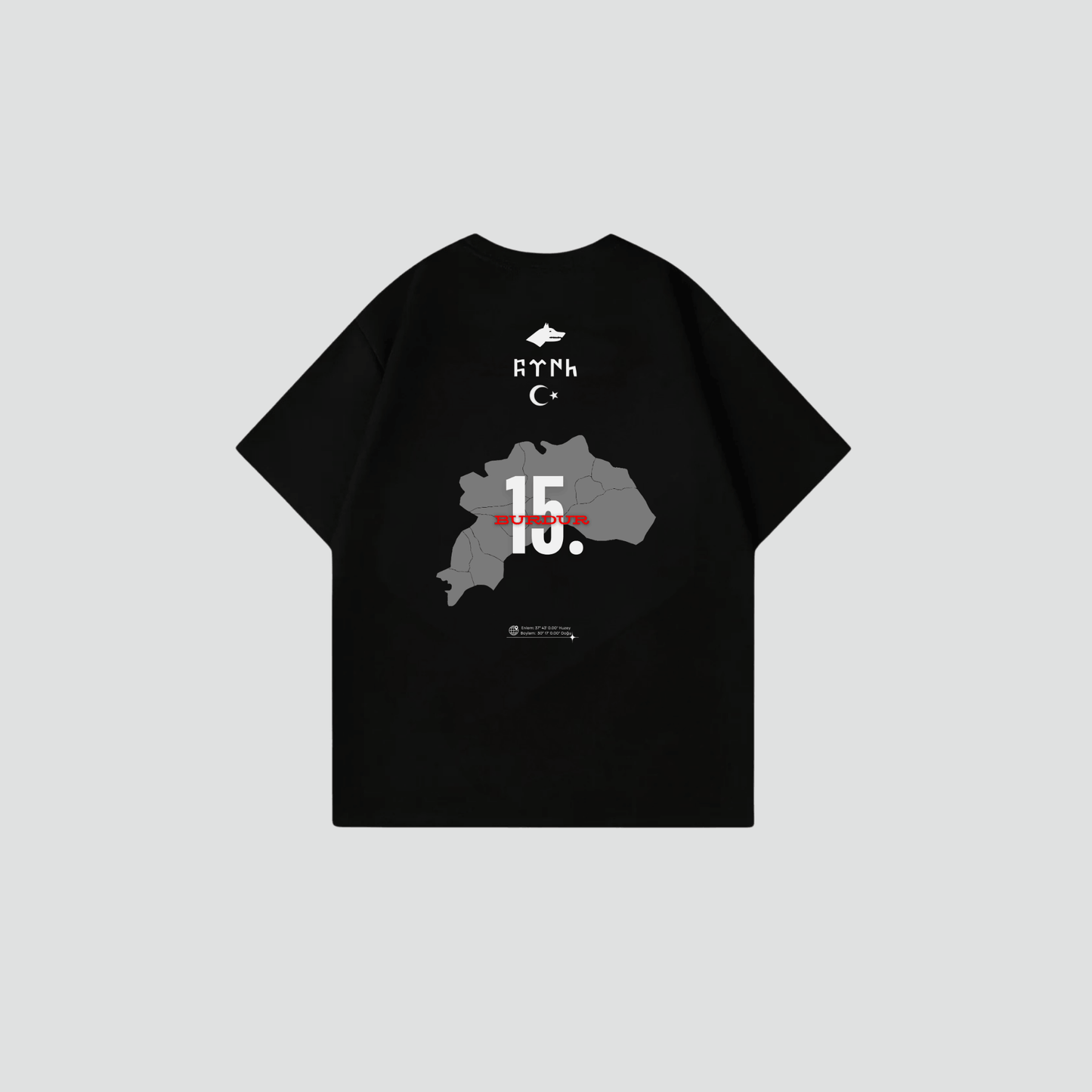 BURDUR 15 - Oversize Shirt Backprint