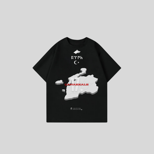 CANAKKALE 17 - Oversize Shirt Frontprint