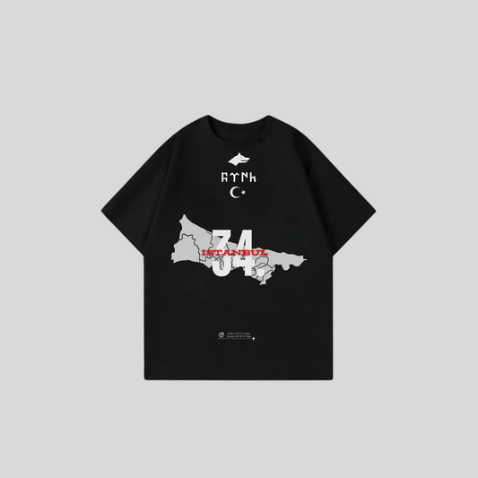 ISTANBUL 34 - Oversize Shirt Frontprint