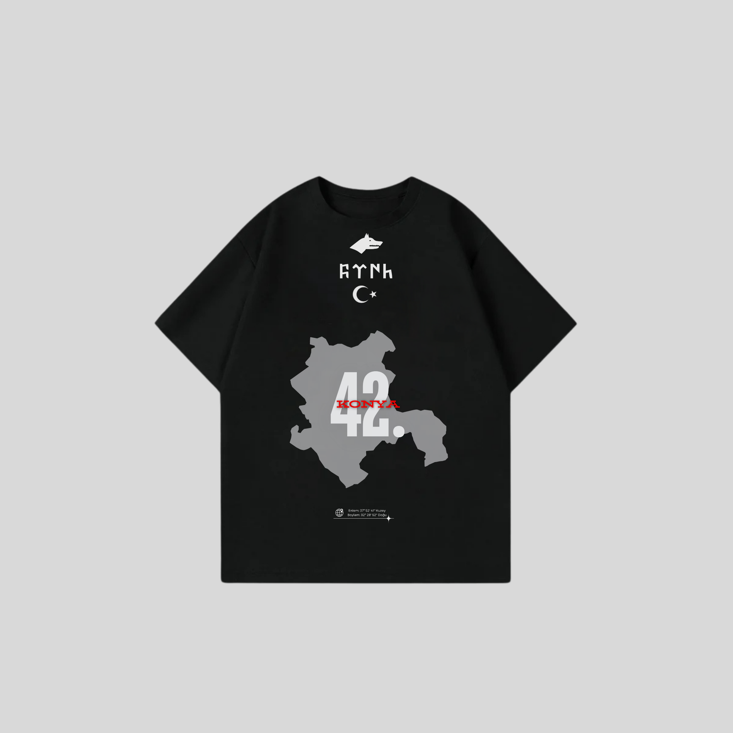 KONYA 42 - Oversize Shirt Frontprint