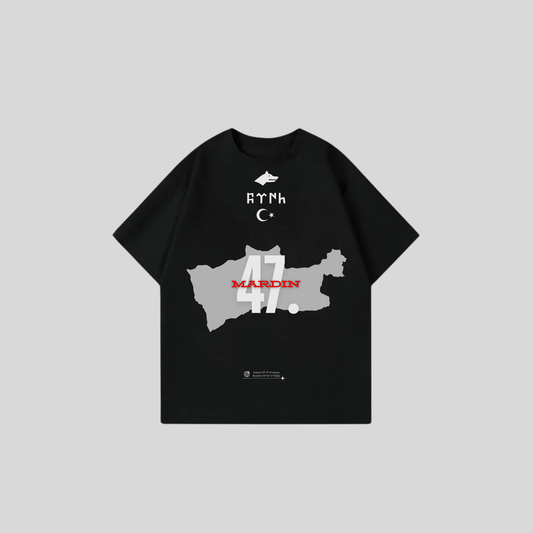 MARDIN 47 - Oversize Shirt Frontprint