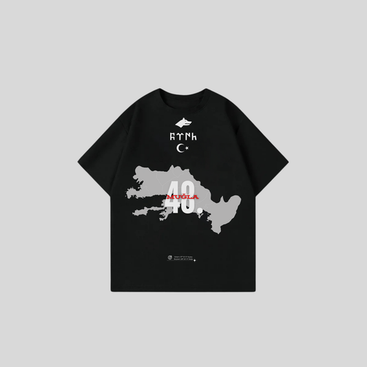 MUGLA 48 - Oversize Shirt Frontprint