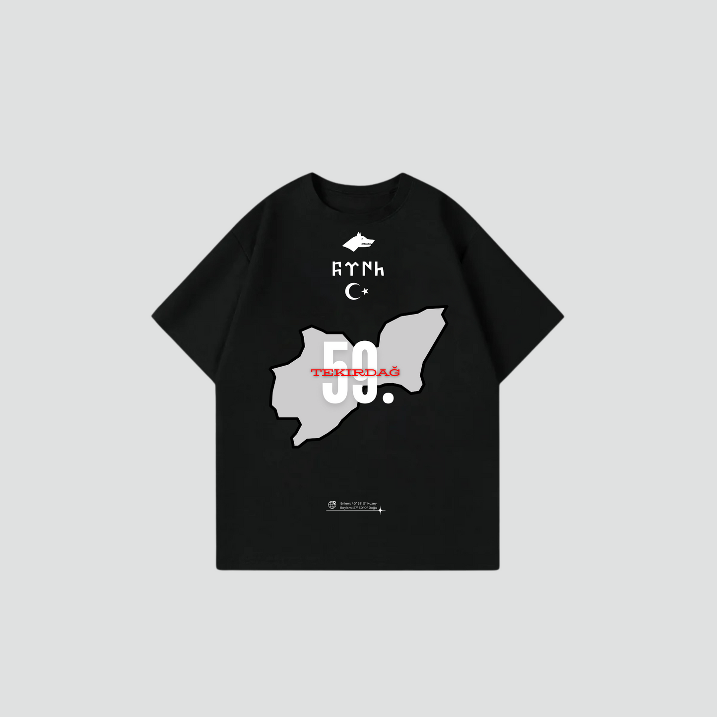 TEKIRDAG 59 - Oversize Shirt Frontprint