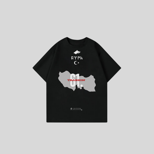 TRABZON 61 - Oversize Shirt Frontprint