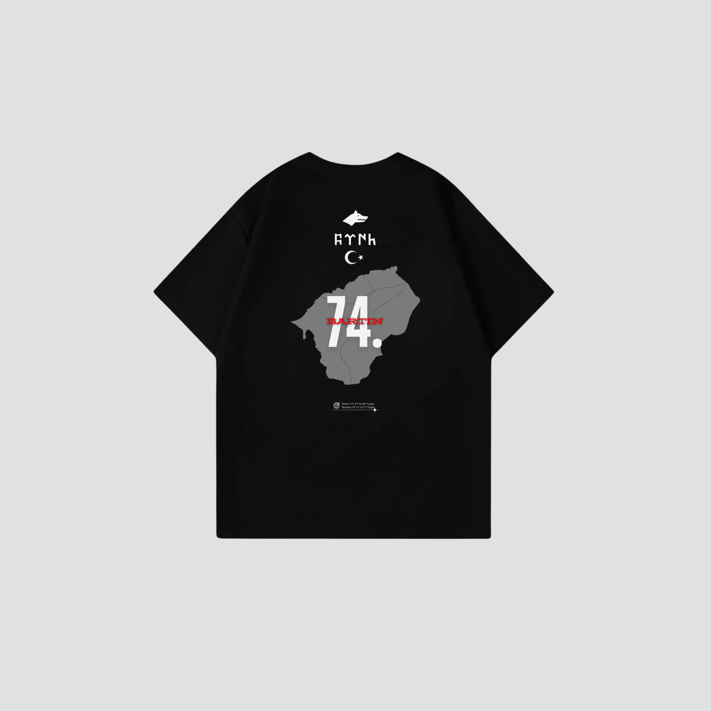 BARTIN 74 - Oversize Shirt Backprint