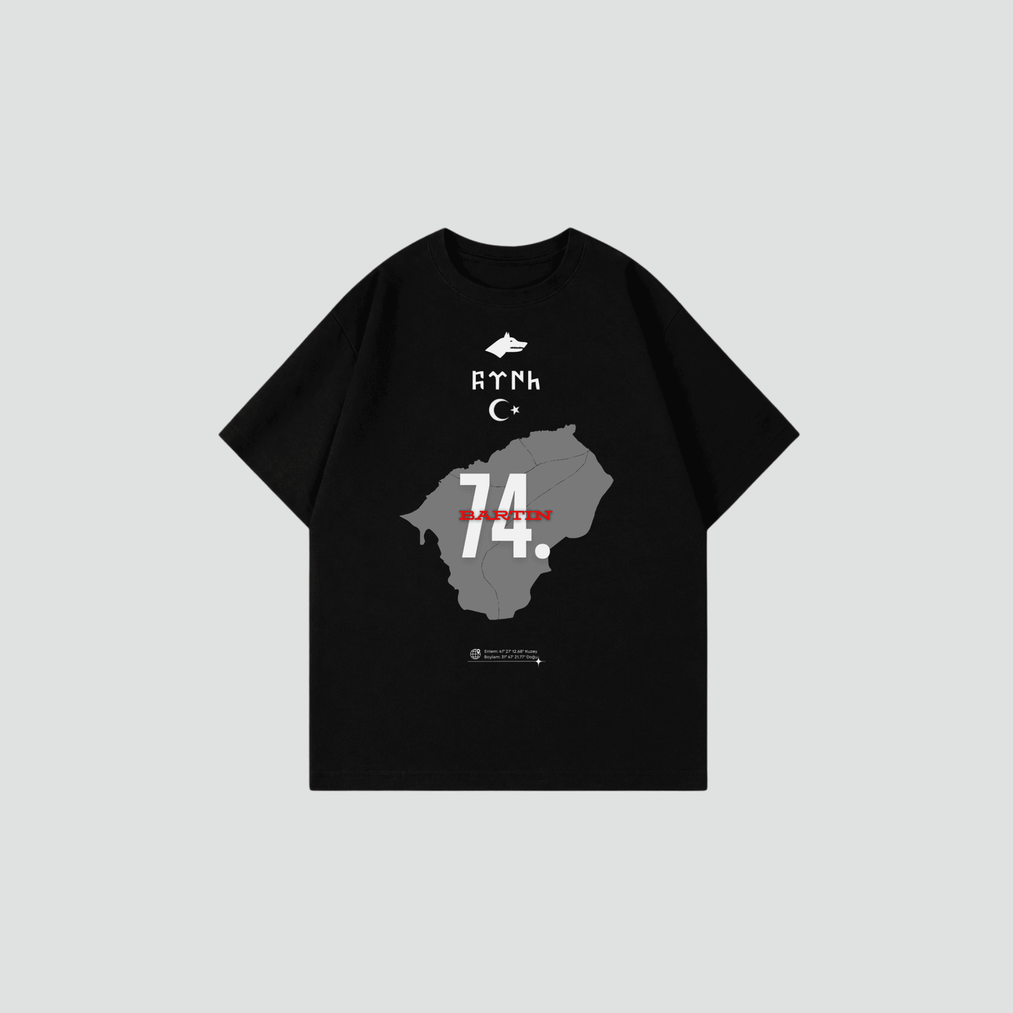 SALE BARTIN 74 - Oversized Shirt Frontprint