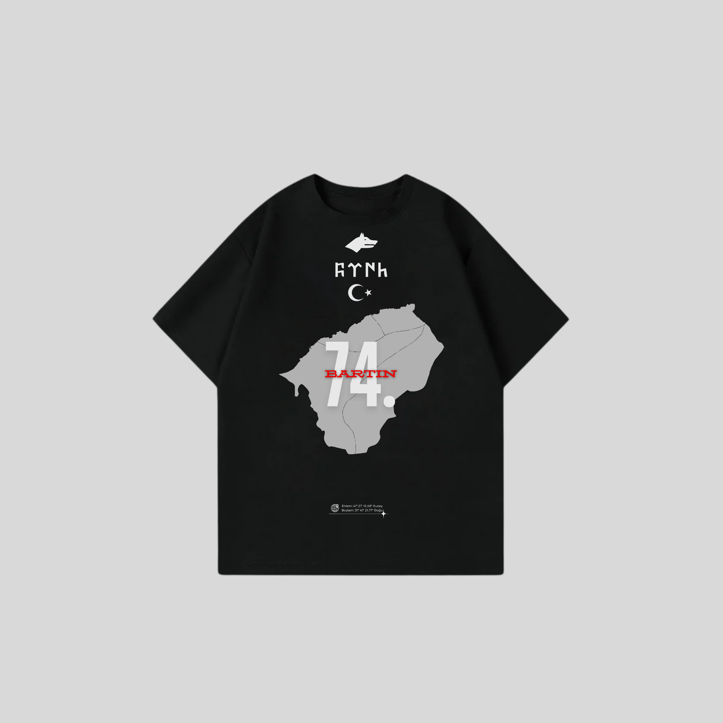 BARTIN 74 - Oversize Shirt Frontprint