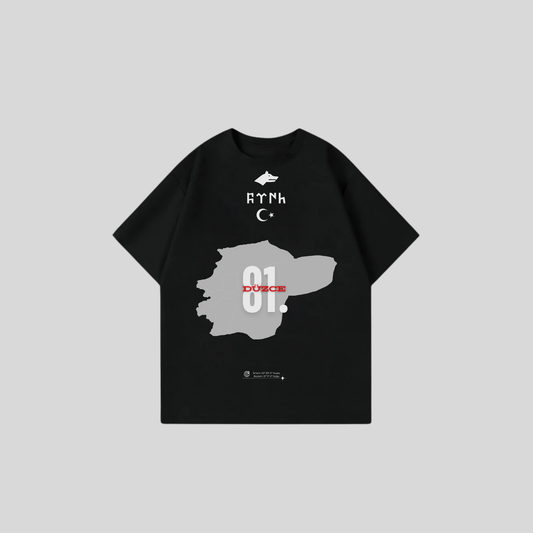 DÜZCE 81 - Oversize Shirt Frontprint