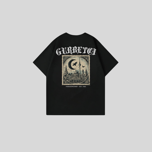 GURBETCI 1 - Oversized shirt met print op de rug