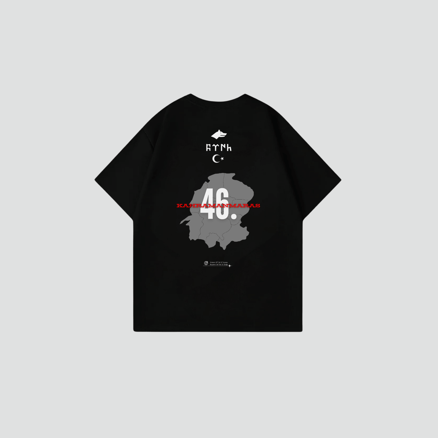 KAHRAMANMARAS 46 - Oversize Shirt Backprint