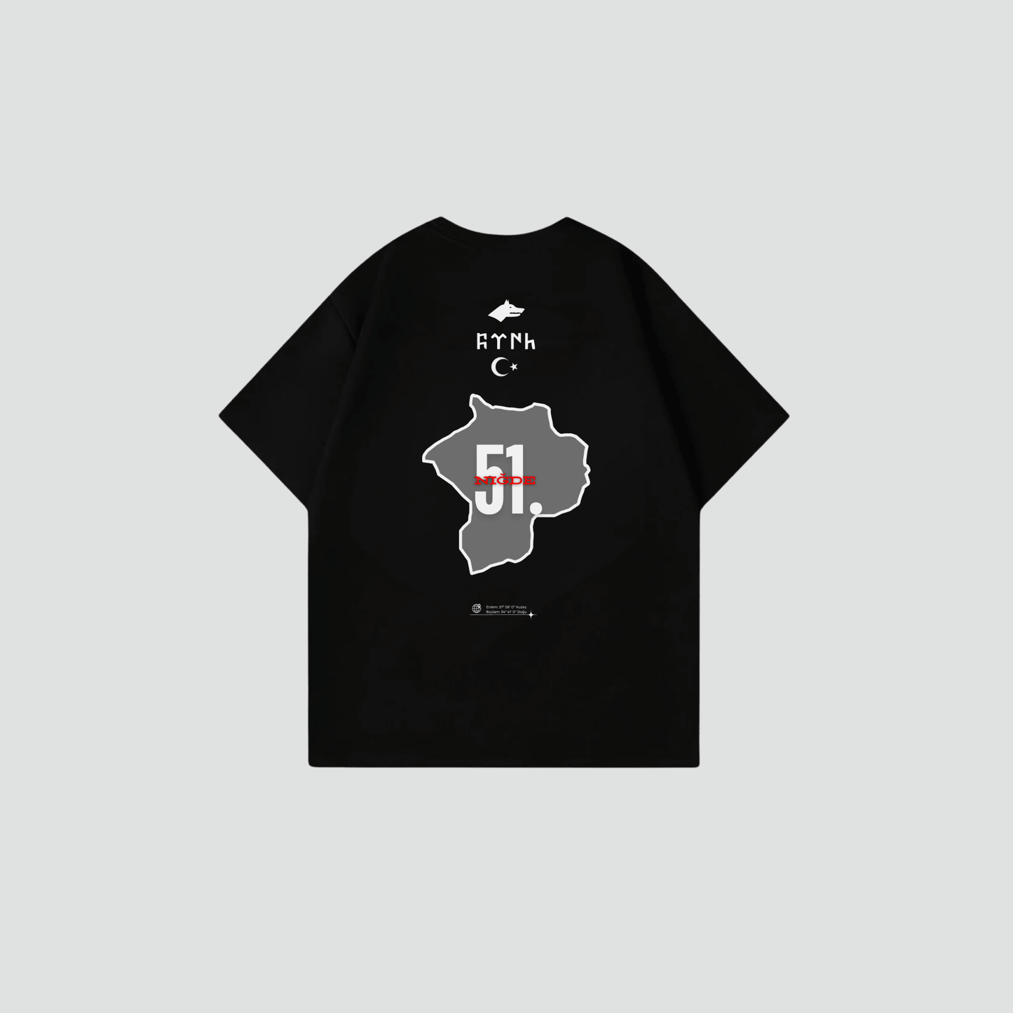 NIGDE 51 - Oversize Shirt Backprint