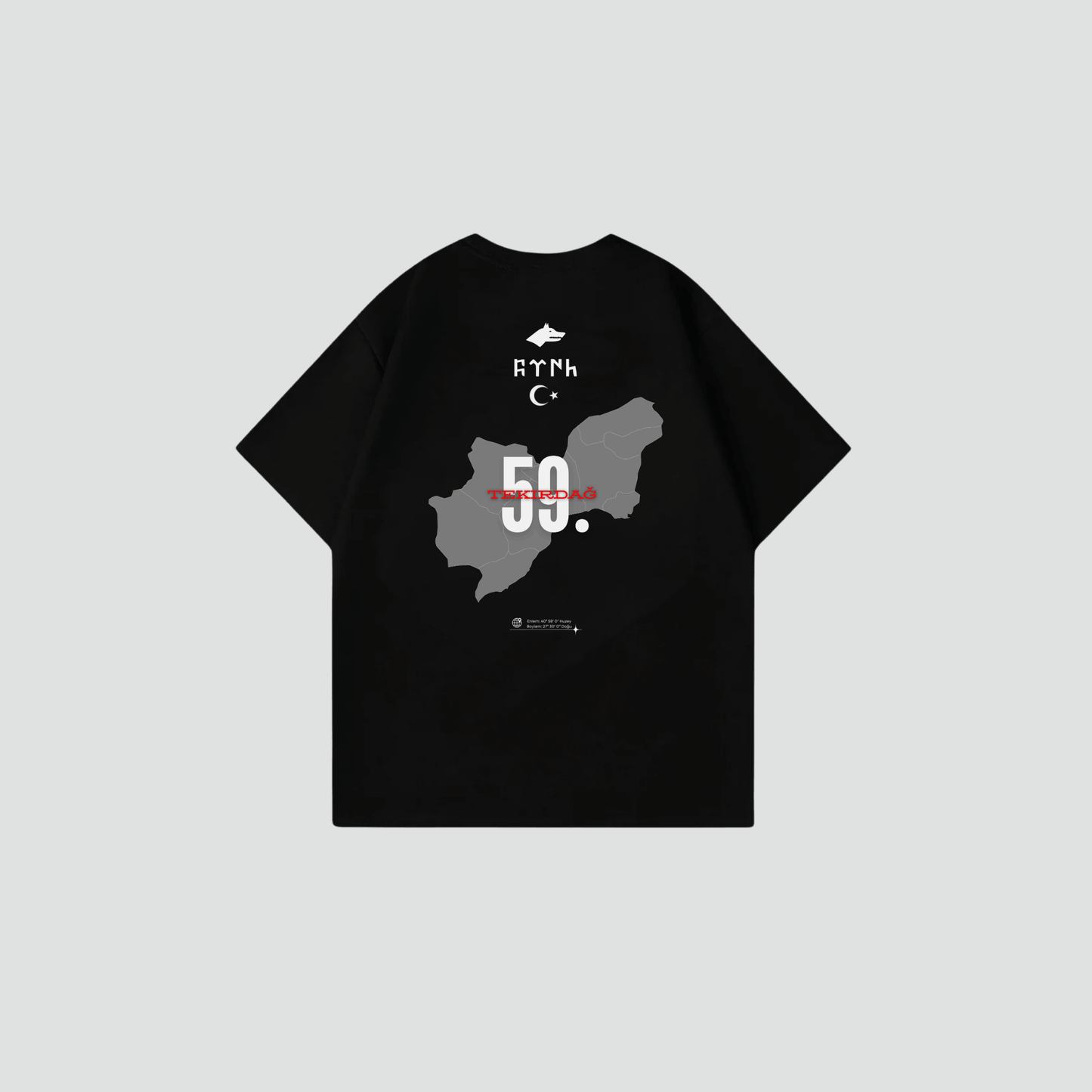 TEKIRDAG 59 - Oversize Shirt Backprint