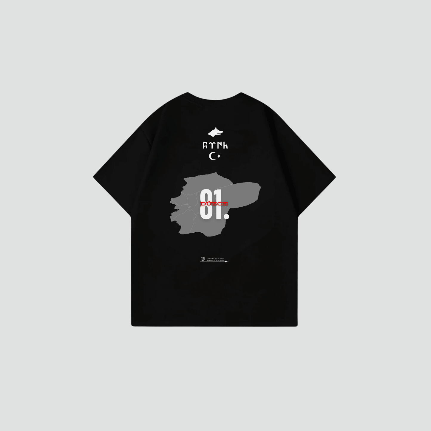 DÜZCE 81 - Oversize Shirt Backprint