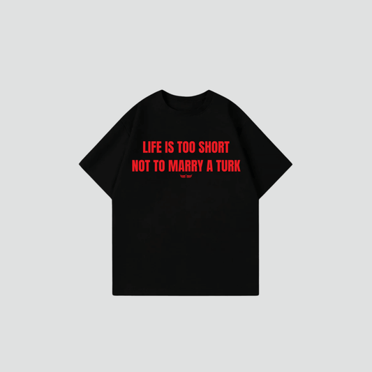 LIFE TOO SHORT  - Oversize Shirt
