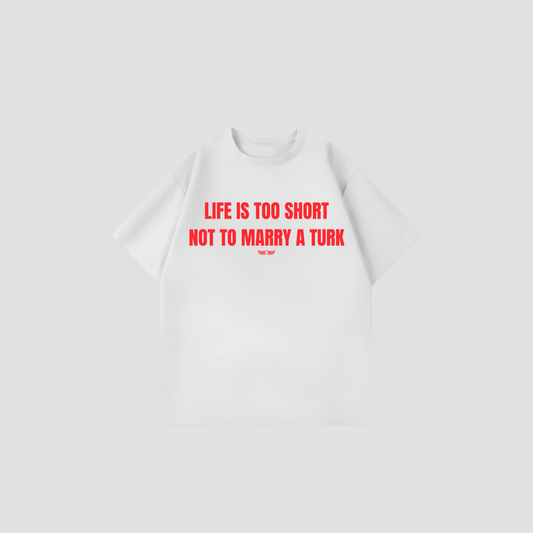 LIFE TOO SHORT  - Oversize Shirt