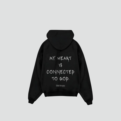 CONNECTED TO GOD - Oversized Hoodie Backprint