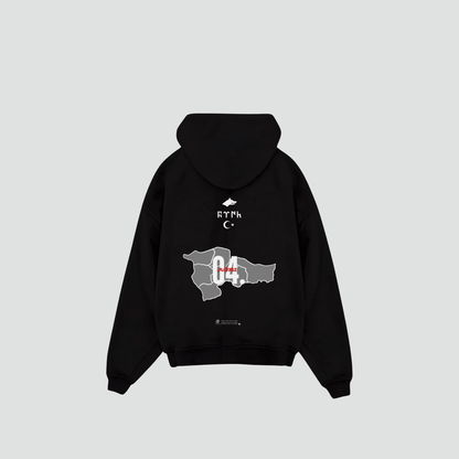AGRI 04 - Oversized hoodie met print op de rug