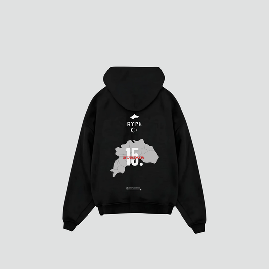 BURDUR 15 - Oversized Hoodie Backprint