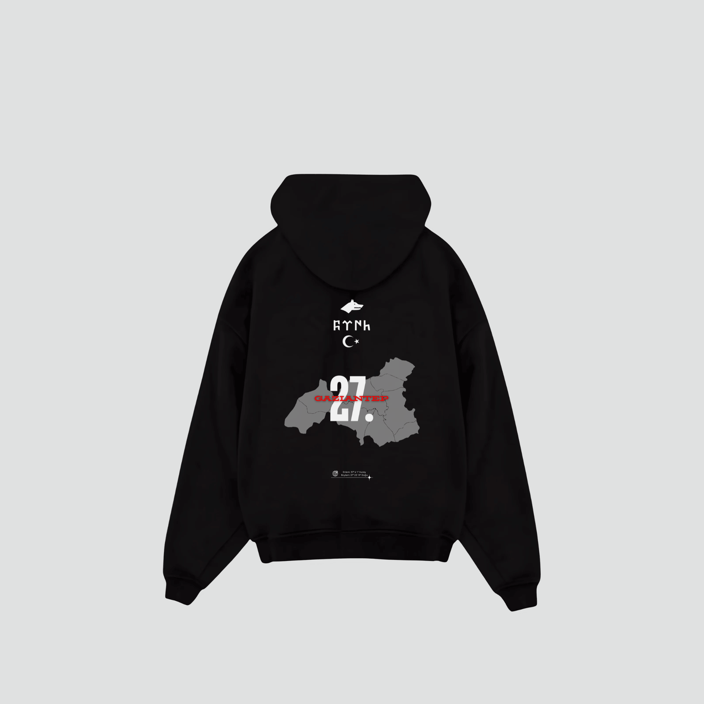 SALE GAZIANTEP 27 - Oversized Hoodie Backprint