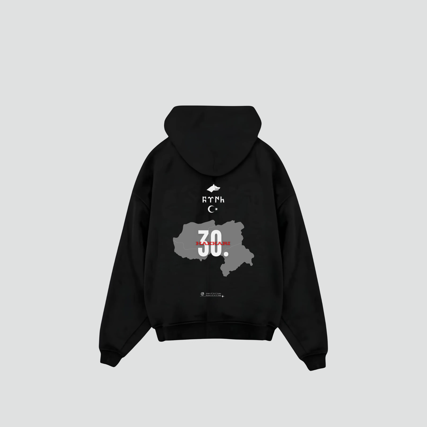 HAKKARI 30 - Oversized Hoodie Backprint